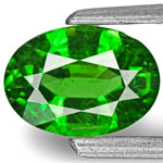 1.44-Carat Pair of Eye-Clean Deep Green Oval-Cut Tsavorites