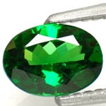 0.88-Carat Dark Green Oval-Cut Tsavorite Garnet