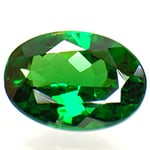 0.88-Carat Dark Green Oval-Cut Tsavorite Garnet