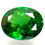 0.93-Carat Dark Green Oval-Cut Tsavorite Garnet from Kenya