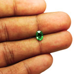 0.99-Carat Excellent Parrot-Green Tsavorite Garnet from Kenya