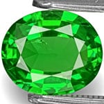 1.43-Carat Vivid Intense Green Tsavorite Garnet from Kenya