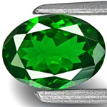 0.82-Carat Magnificent Oval-Cut Chrome Green Tsavorite Garnet