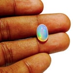 2.94-Carat Unique Ethiopian Opal with Blue & Green Color Flashes