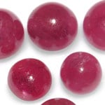 10.46-Carat Lot of Unheated Ruby Cabochon from Liberia