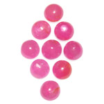 13.91-Carat Lot of High-Quality Deep Pink 6mm Round Rubies