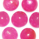 13.91-Carat Lot of High-Quality Deep Pink 6mm Round Rubies