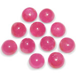 16.44-Carat Assorted Lot of 6mm Round Cabochon-Cut Rubies