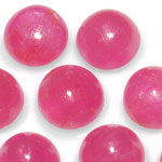 16.44-Carat Assorted Lot of 6mm Round Cabochon-Cut Rubies