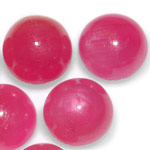 14.90-Carat Lot of Unheated 7mm Round Rubies from Guinea