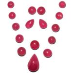 75.78-Carat Layout of Beautiful Unheated African Ruby Cabochons