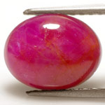 6.90-Carat Beautiful Dark Pink Vietnamese Cabochon-Cut Ruby