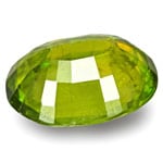 2.66-Carat Eye-Clean Intense Green Oval-Cut Sphene Titanite