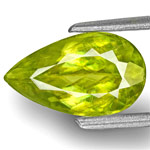 1.92-Carat Yellowish Green Pear-Shaped Indian Sphene