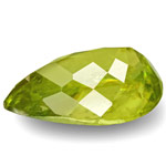 1.92-Carat Yellowish Green Pear-Shaped Indian Sphene