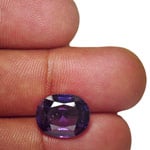 7.01-Carat Deep Violet Oval-Cut Spinel from Mogok, Burma