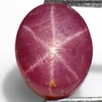 3.96-Carat Unheated Pinkish Red Star Ruby from India