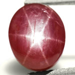 3.59-Carat Pinkish Red Star Ruby (Natural & Untreated)