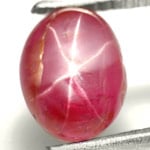 3.78-Carat Intense Red Star Ruby from Mogok (Unheated)