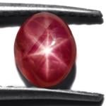 1.77-Carat Carat Intense Pinkish Red Star Ruby (Unheated)