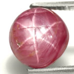 4.65-Carat Pinkish Red Burmese Star Ruby with Sharp 6-Ray Star