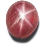 3.14-Carat Orangish Pink Burmese Star Ruby (Natural & Unheated)