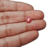 3.14-Carat Orangish Pink Burmese Star Ruby (Natural & Unheated)