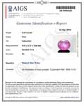 0.98-Carat Pinkish Red Burmese Star Ruby (AIGS-Certified)