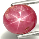 4.72-Carat Burmese Pinkish Red Star Ruby (Unheated)
