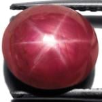 5.34-Carat Beautiful Pinkish Red Star Ruby from John Saul Mines