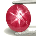 1.52-Carat Wonderful Magenta Red Star Ruby from Kenya (AIGS)