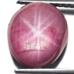 8.55-Carat Ultra Rare Burmese Star Ruby with "Double Star"