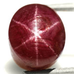 6.35-Carat Midnight Red Star Ruby from West Africa