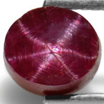 3.16-Carat Blood Red Star Ruby with Super Sharp 6-Ray Star