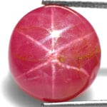 6.06-Carat Round Pinkish Red Vietnamese Star Ruby