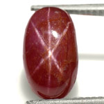 5.39-Carat Dark Red Vietnamese Star Ruby with Sharp 6-Ray Star