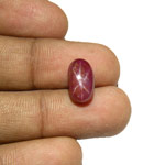 5.39-Carat Dark Red Vietnamese Star Ruby with Sharp 6-Ray Star