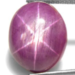 8.42-Carat Intense Purple Vietnamese Star Ruby (Sharp Star)