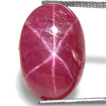 6.51-Carat Magenta Red Star Ruby from Vietnam