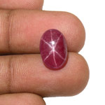 6.51-Carat Magenta Red Star Ruby from Vietnam