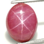 6.82-Carat Intense Pink 6-Ray Star Ruby from Vietnam