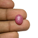 6.82-Carat Intense Pink 6-Ray Star Ruby from Vietnam