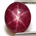 5.21-Carat AIGS-Certified Unheated Indian Star Ruby