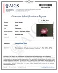 24.32-Carat AIGS-Certified Unheated Pinkish Purple Star Ruby