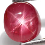 1.62-Carat Pinkish Red Star Ruby from Burma