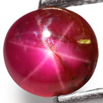 1.21-Carat Deep Pinkish Red Star Ruby from Burma