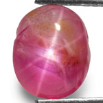 2.75-Carat Deep Pink Star Ruby from Burma (Unheated)