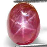 3.13-Carat Natural & Unheated Purplish Red Burmese Star Ruby