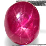 1.45-Carat Natural Maroonish Red Star Ruby from Burma (Unheated)