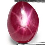 1.96-Carat Burmese Maroonish Red Star Ruby